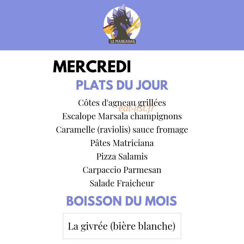 Le Mangabar — carte page 1