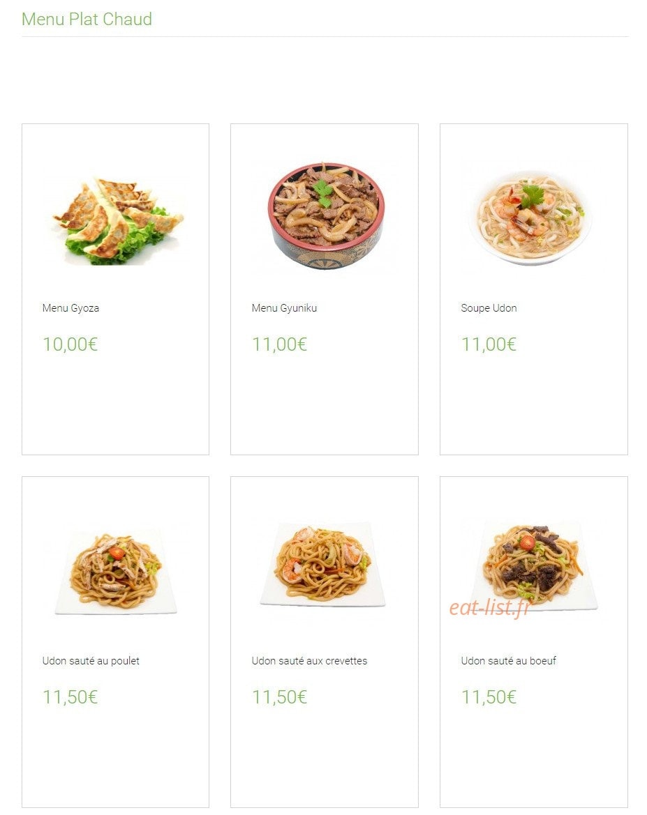 Carte et menu de Lounge One à Montigny le Bretonneux — Le menu plat chaud