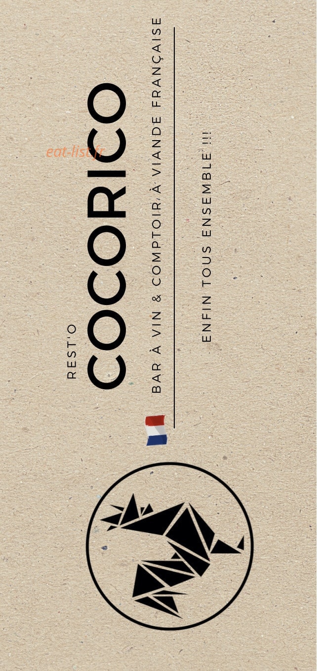Restococorico — carte page 1