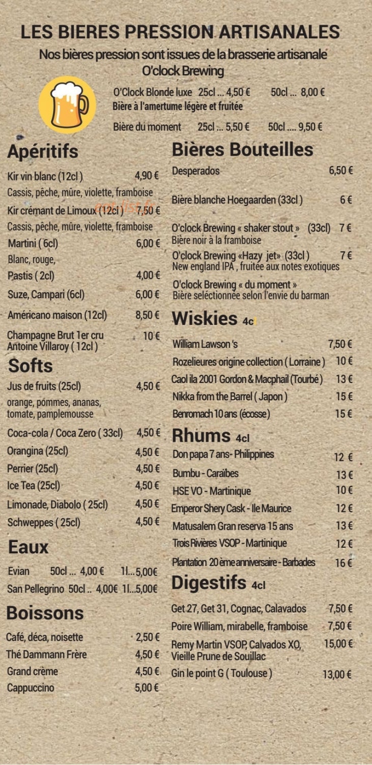 Restococorico — carte page 10