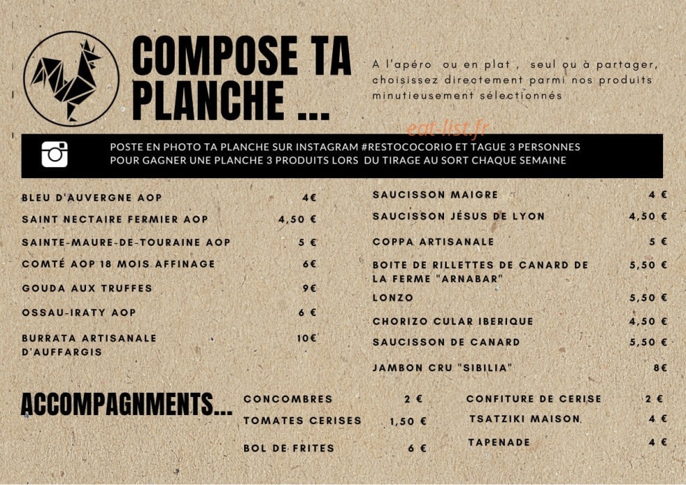 Restococorico — carte page 2