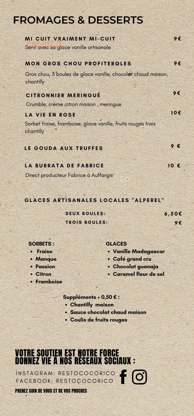 Restococorico — carte page 5
