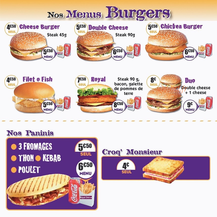 Royal Delice — carte page 3