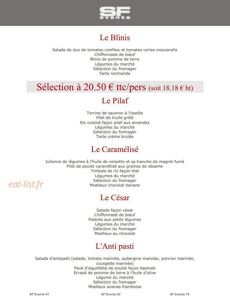 SF Events — carte page 3