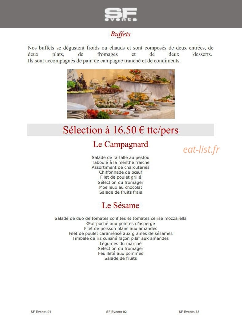 SF Events — carte page 22