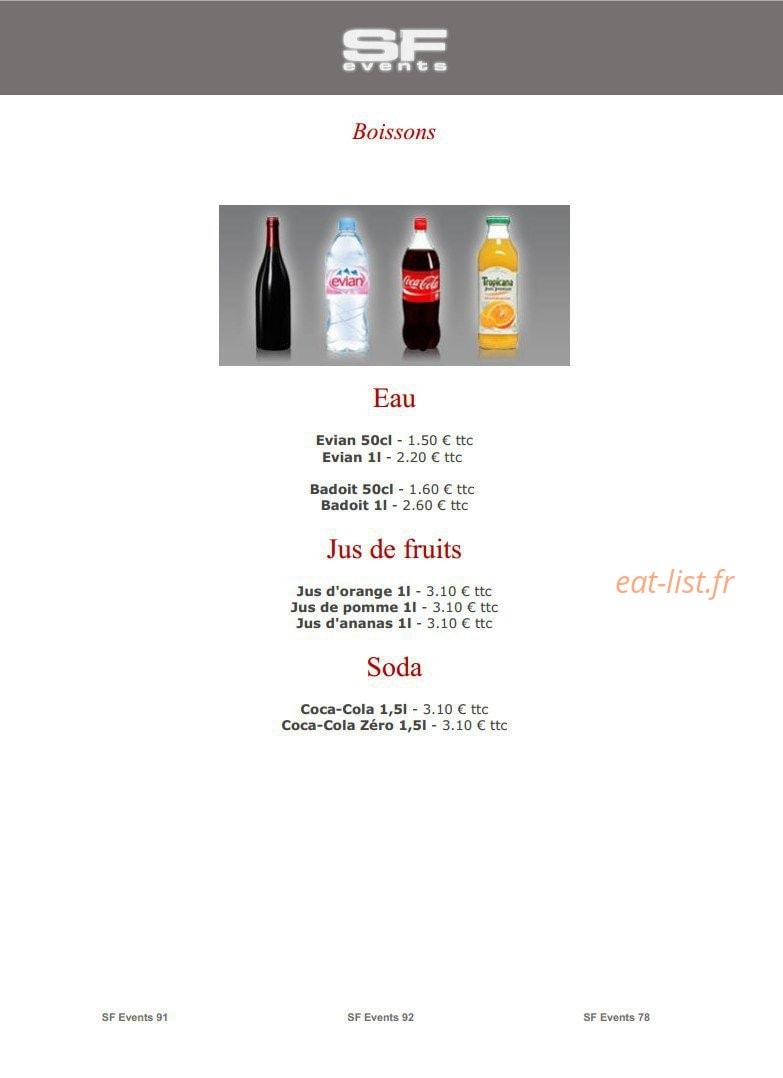 SF Events — carte page 35