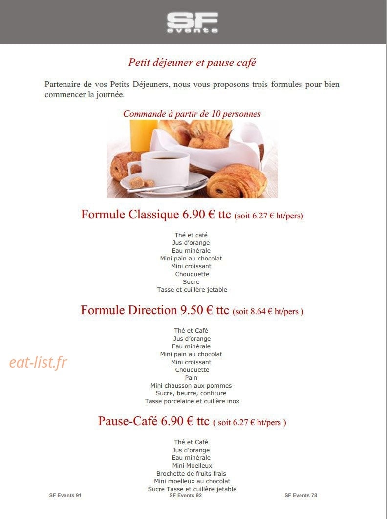 SF Events — carte page 1