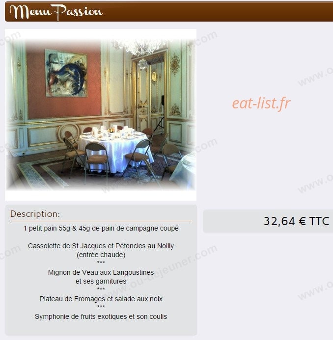 Traiteur en ligne — carte page 11