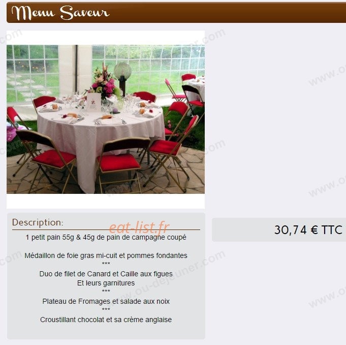 Traiteur en ligne — carte page 10