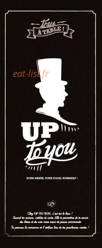 Carte et menu Up To You Montigny le Bretonneux