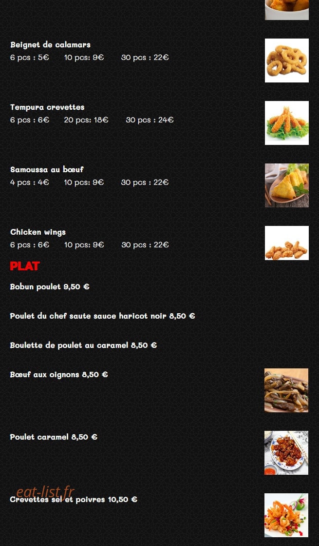 Wok Grill — carte page 7