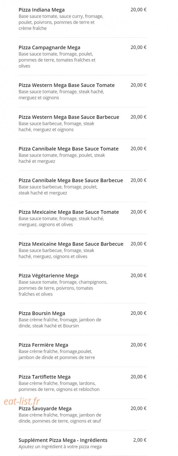 Fly pizza — carte page 9