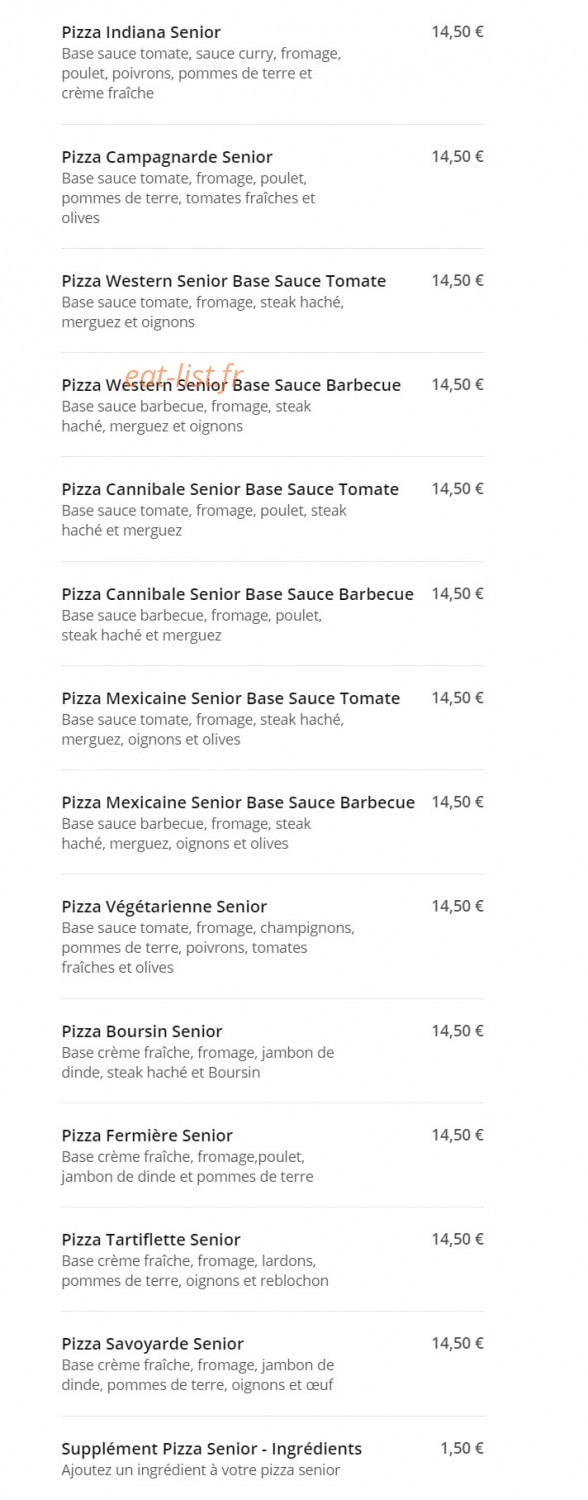 Fly pizza — carte page 7