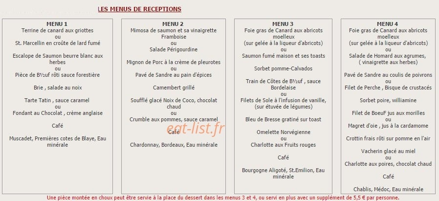 L'Escale Gourmande — carte page 5