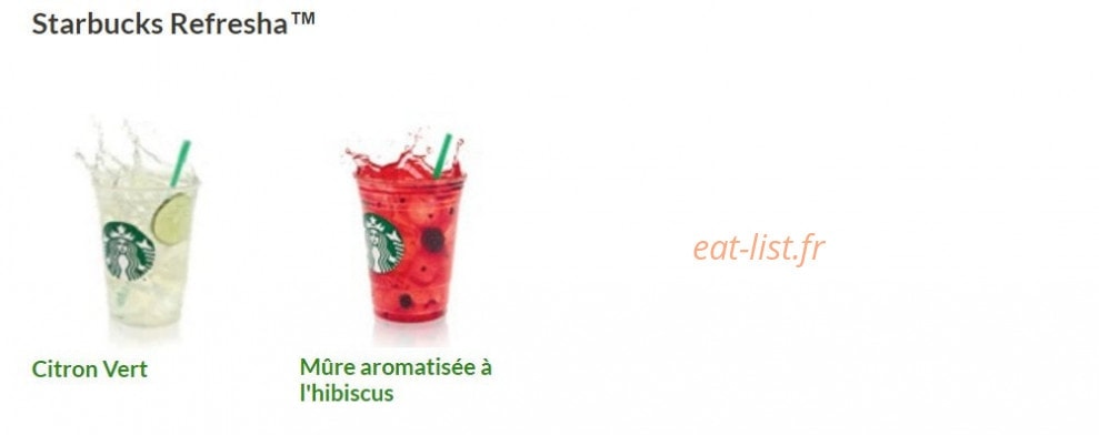 Starbucks coffee — carte page 11