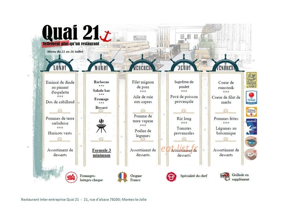 Le quai 21 — carte page 1