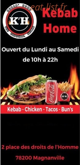 Kebab' Home — carte page 1