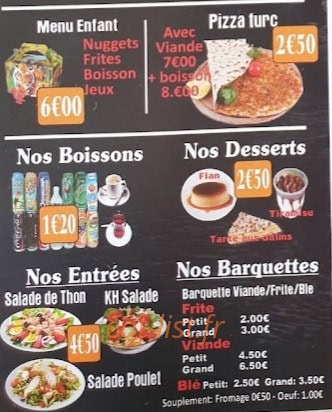 Kebab' Home — carte page 3
