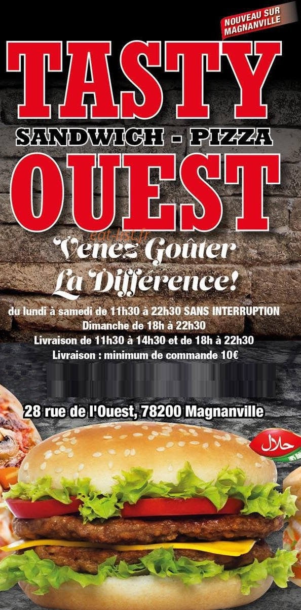 Tasty Ouest — carte page 1
