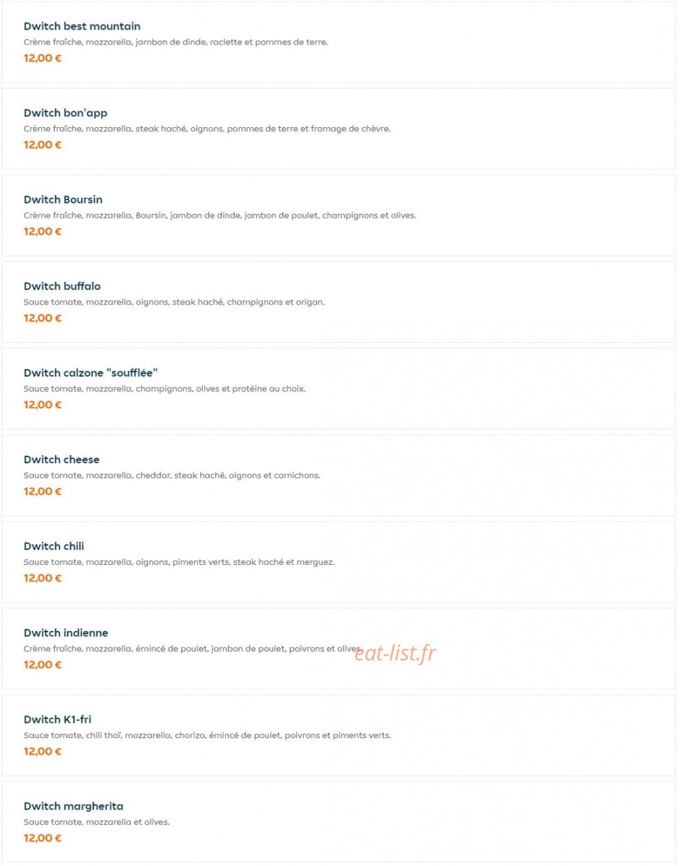 Bon App Pizza — carte page 7