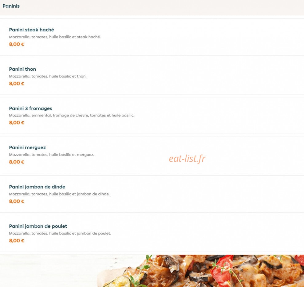 Bon App Pizza — carte page 5