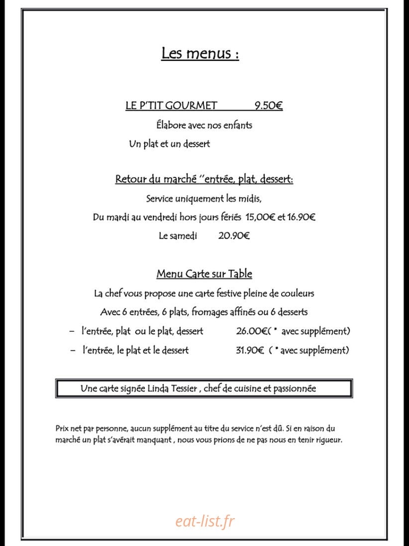 Carte sur table — carte page 2