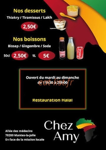 Chez Amy — carte page 2