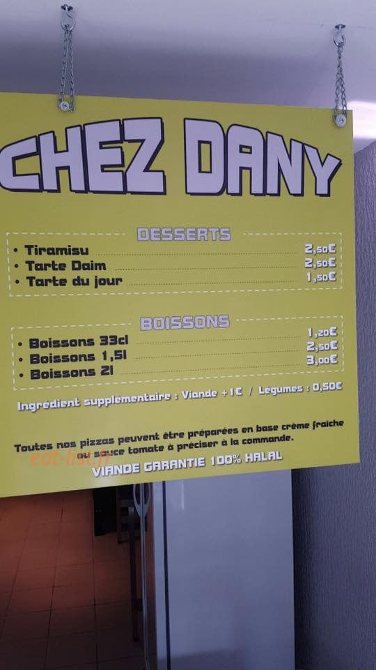 Chez Dany — carte page 3