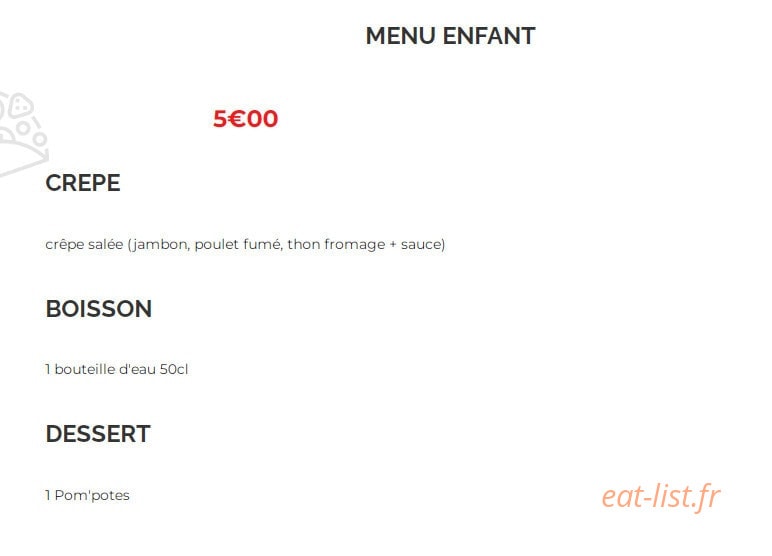 Fête à Crêpe — carte page 6