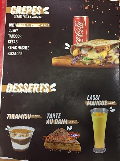 Food Corner — carte page 4