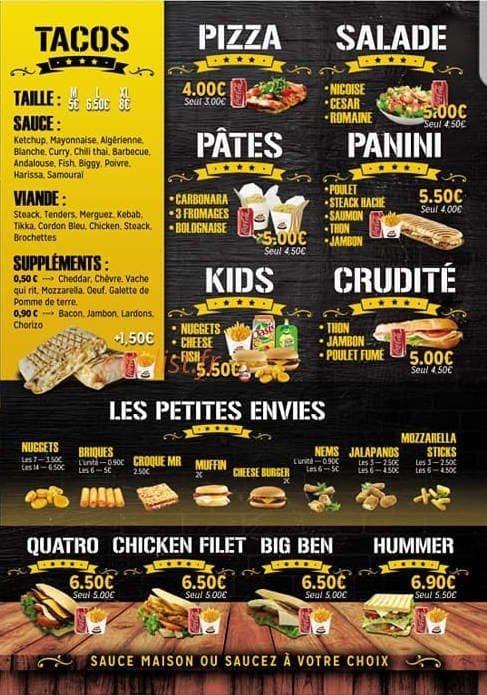 Food St Ex — carte page 3