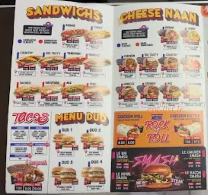Food station — carte page 2