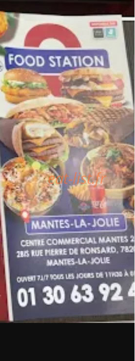 Food station — carte page 1