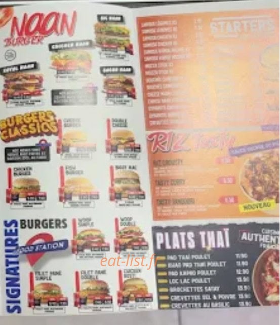Food station — carte page 3