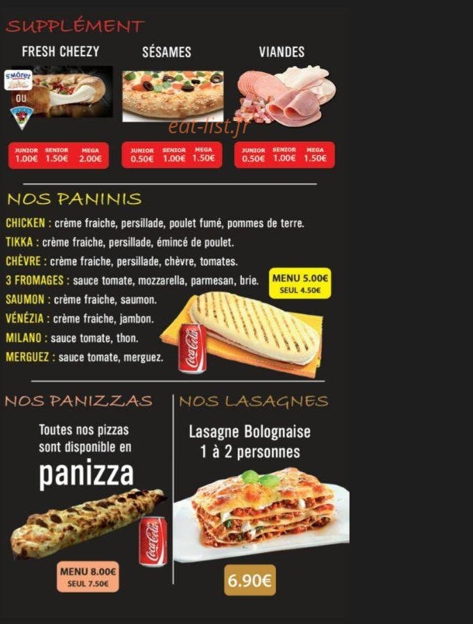 Fresh pizza — carte page 3