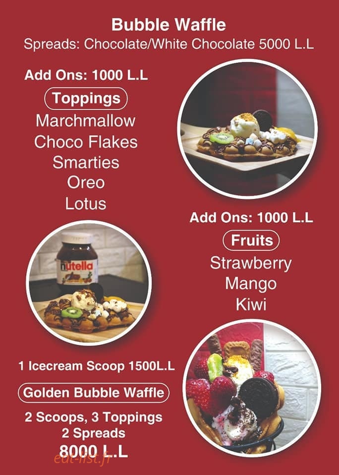 Golden waffle — carte page 2
