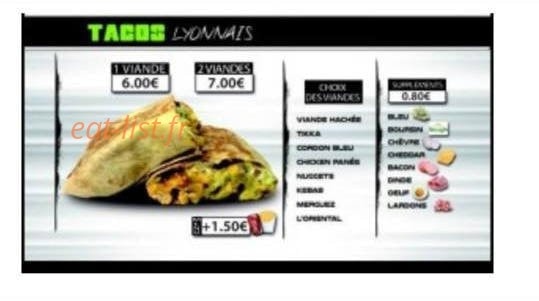 Krusty Food — carte page 2