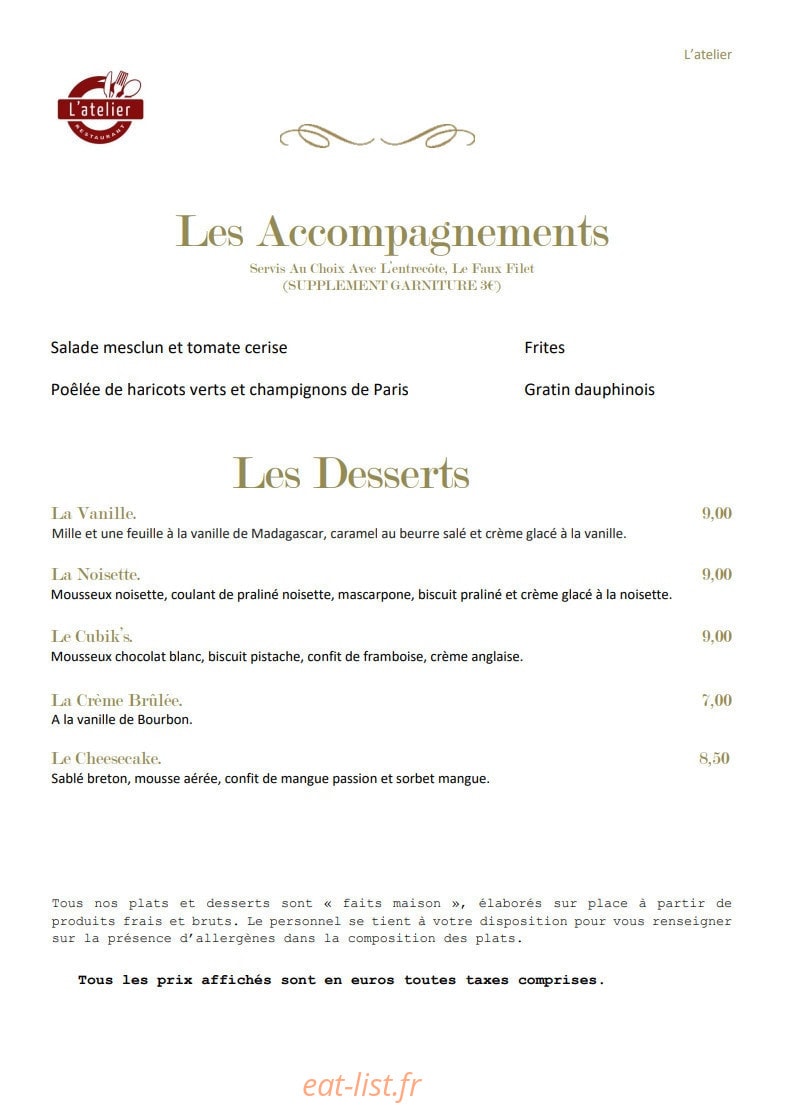 L'Atelier — carte page 5
