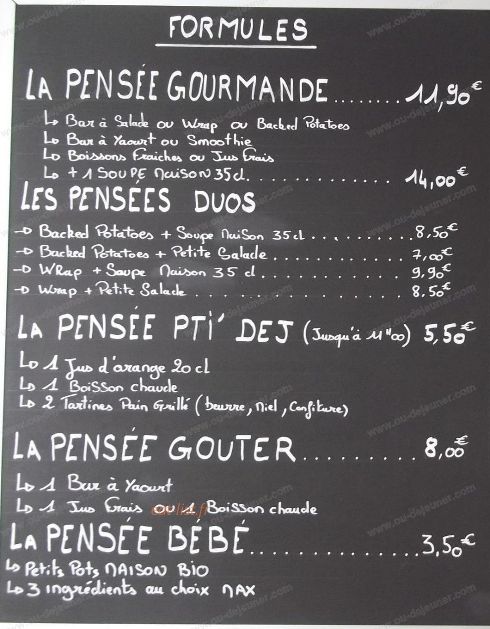 La pensée verte — carte page 1