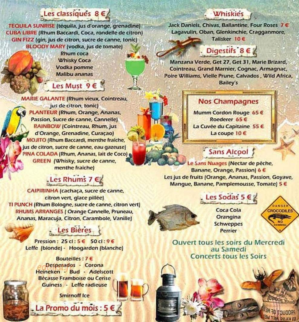 Le Boucanier — carte page 2