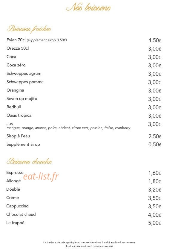 Le Lys d’Or — carte page 3
