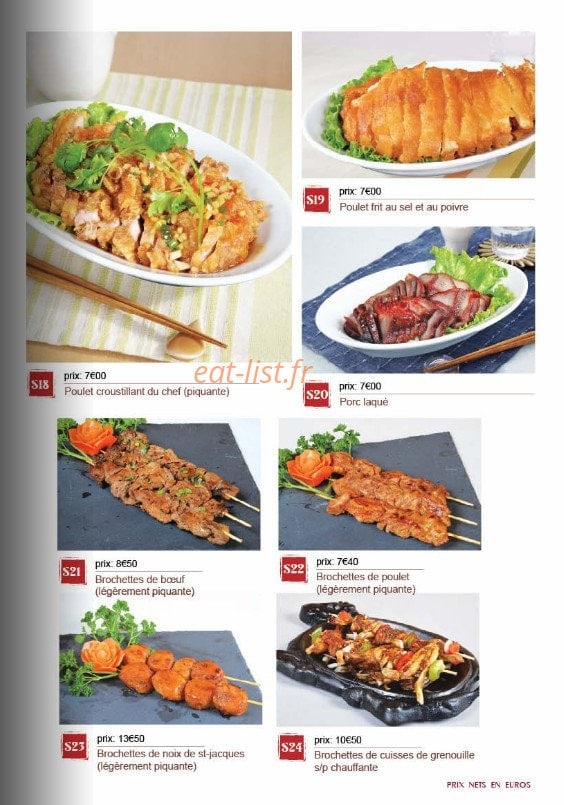 Le Mandarin — carte page 9