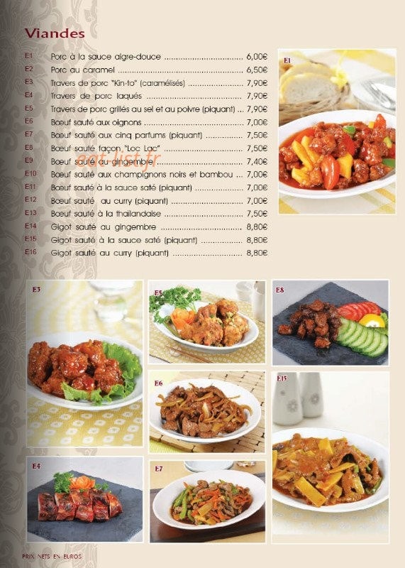 Le Mandarin — carte page 5