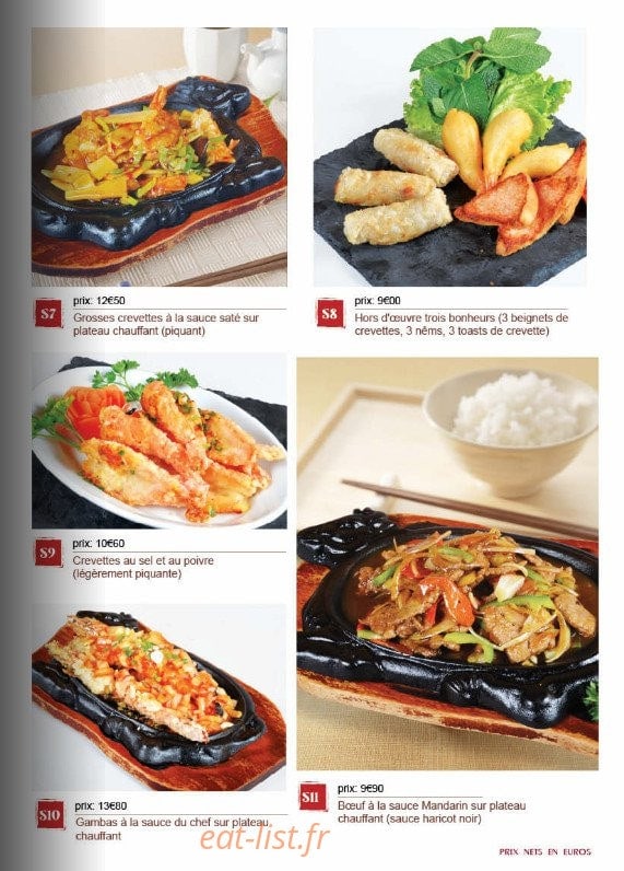 Le Mandarin — carte page 7