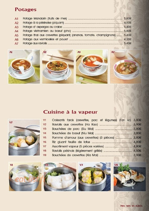 Le Mandarin — carte page 2