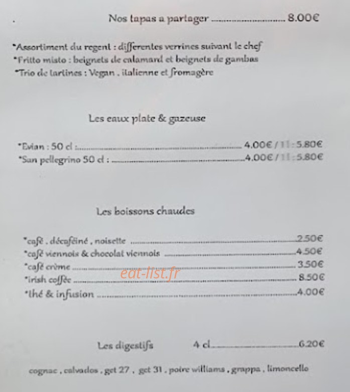 Le Régent — carte page 6
