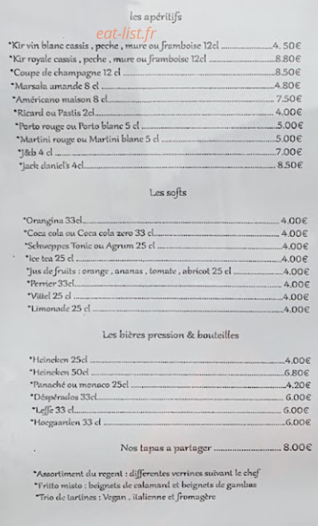 Le Régent — carte page 5