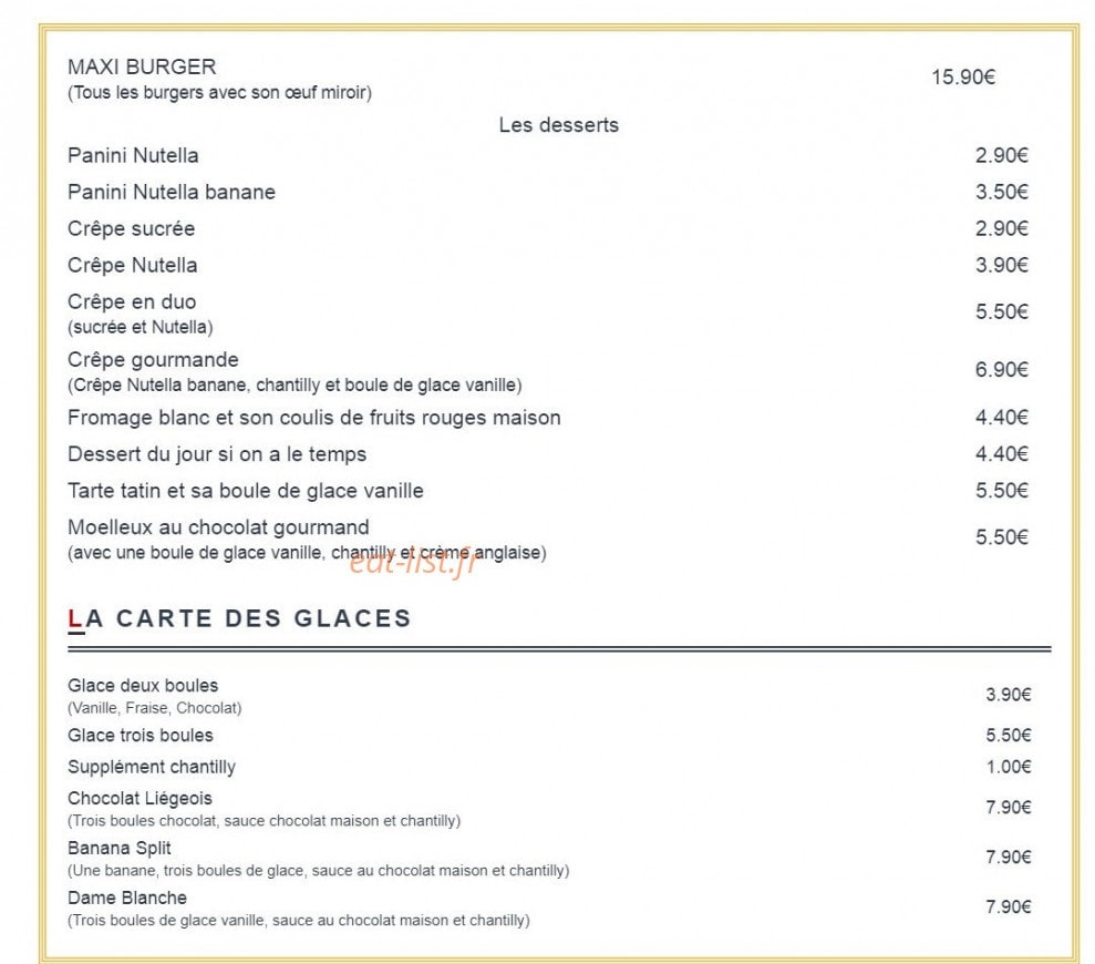 Les Coulisses — carte page 4