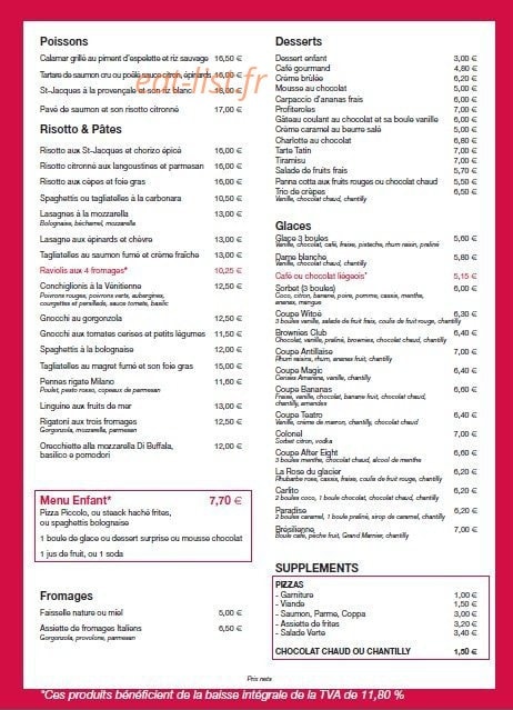 Pizza Del Teatro — carte page 2
