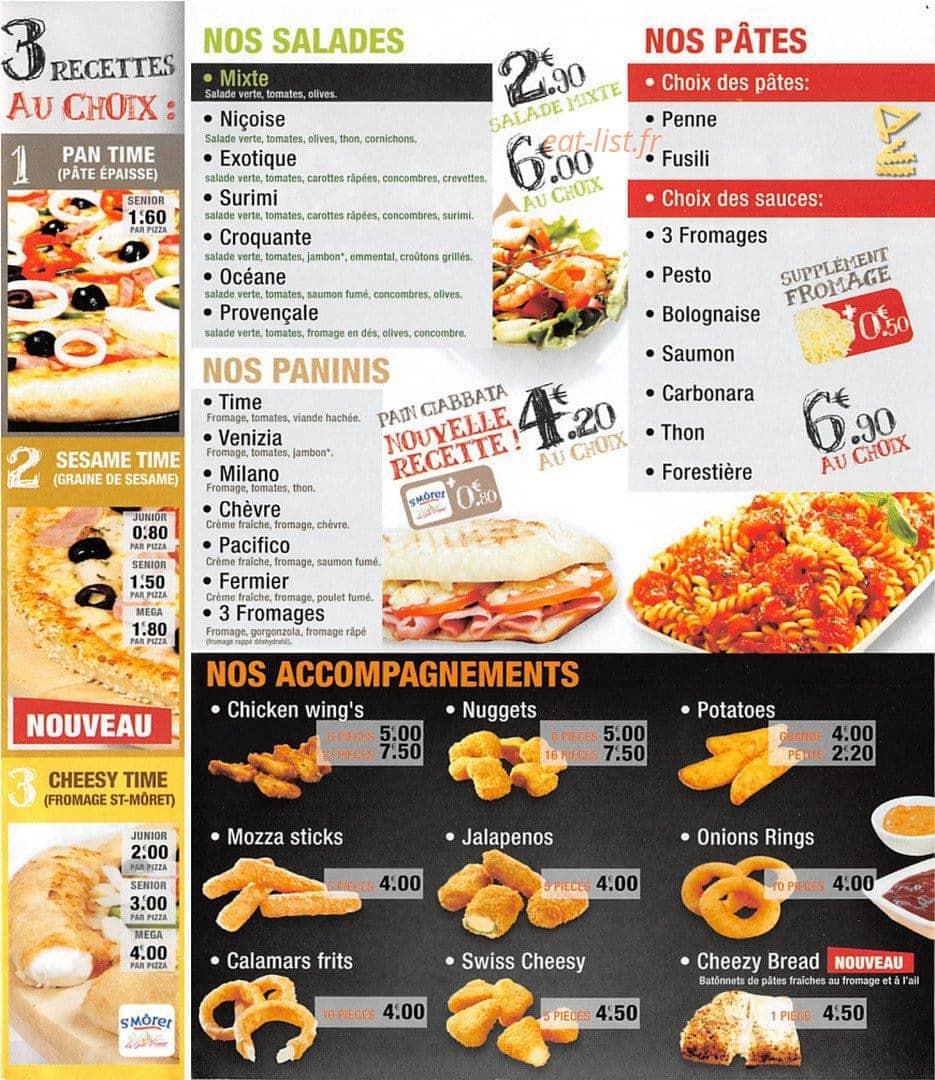 Pizza Time — carte page 2